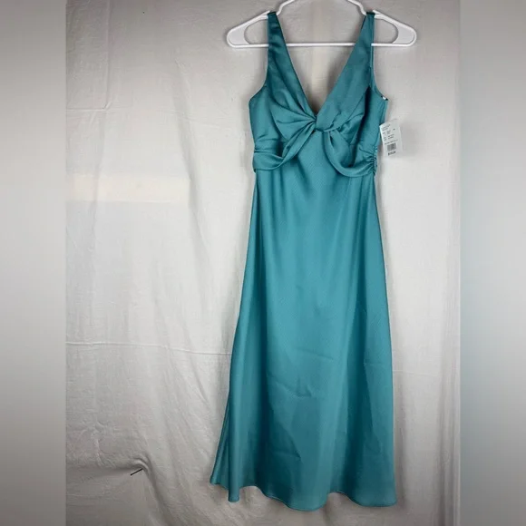 david's bridal teal bridesmaid dresses Beautiful David's Bridal Bridesmaid Evening Teal Formal Gown Long Maxi Dress 2